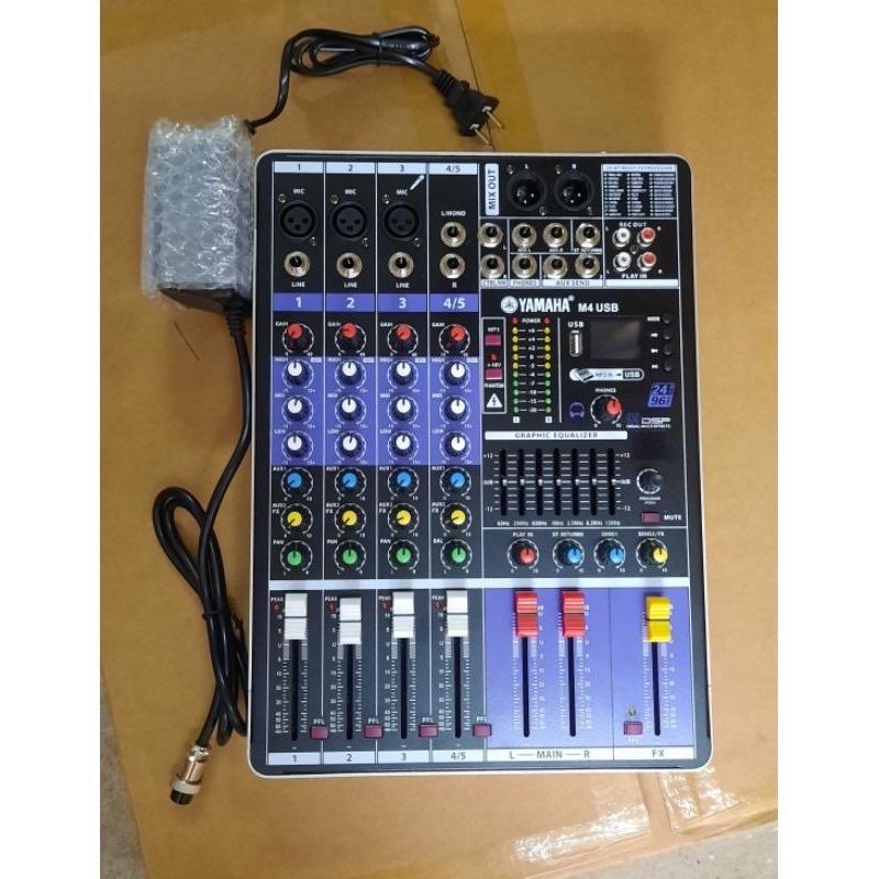 Bàn Mixer M4 USB bảo cao cấp vượt trợi các dòng mixer f4 và mixer f7 có blueooth usb màn hình led hiển thị hỗ trợ 48v