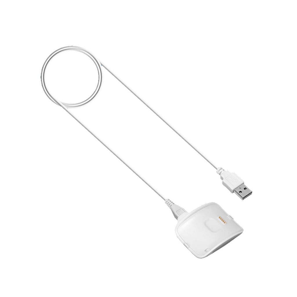 USB Charger Dock Station Cradle Cable Adapter for Samsung Gear S R750 White