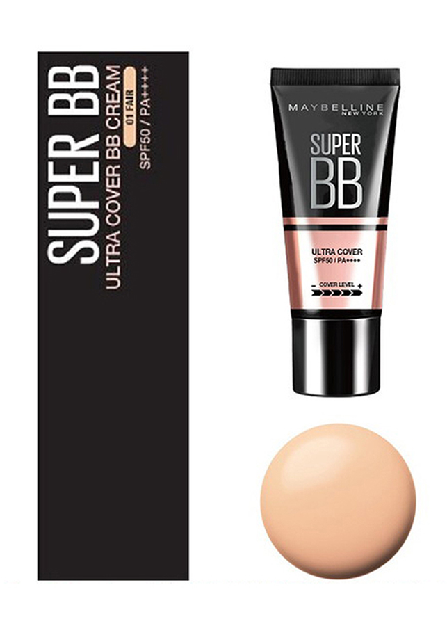 Kem Nền Maybelline Super BB Ultra Cream Cover SPF50 PA++++ 30ml Trang Điểm Hoàn Hảo PM711