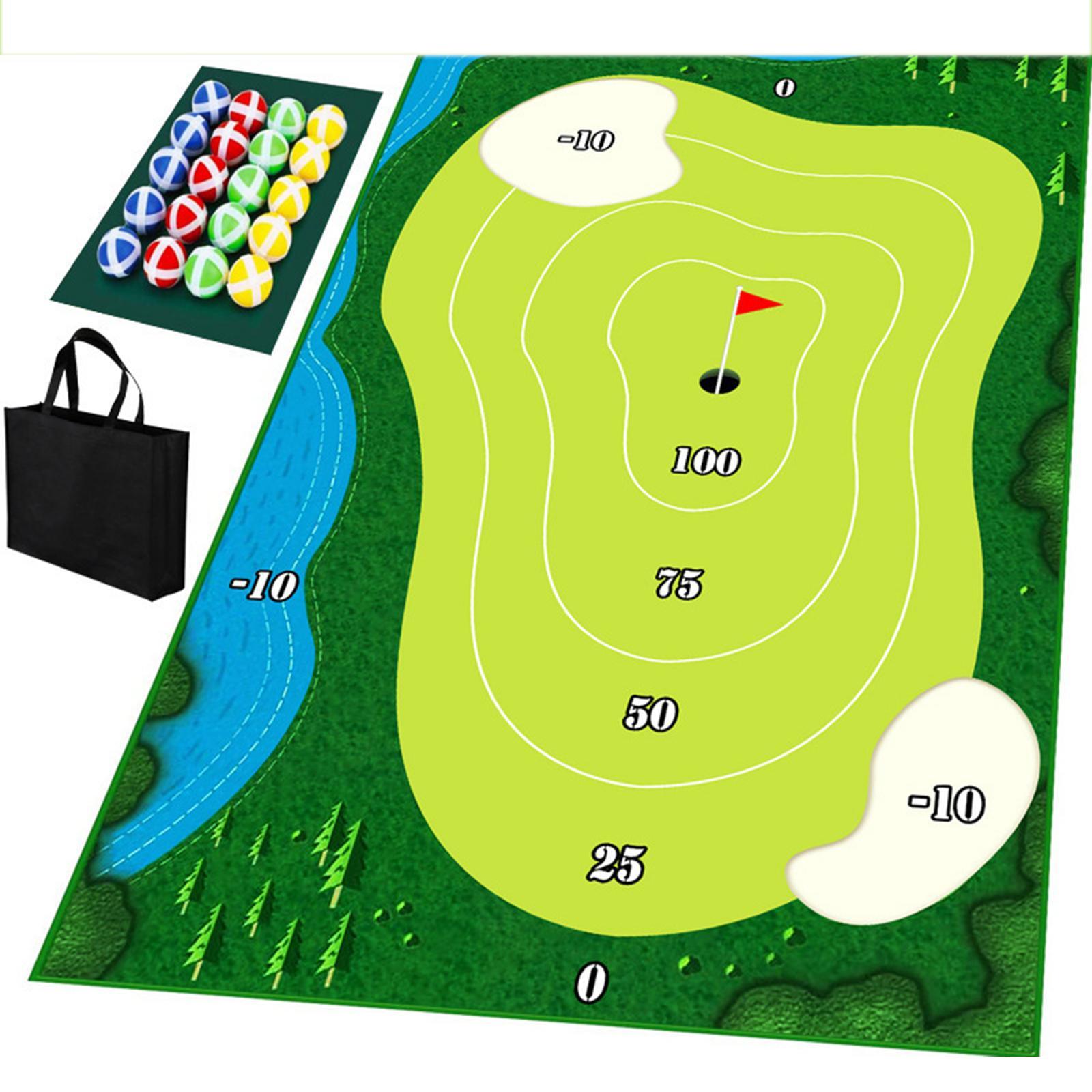 Chipping Golf Game Mat Swing Trainer Training for Home Office Equipment