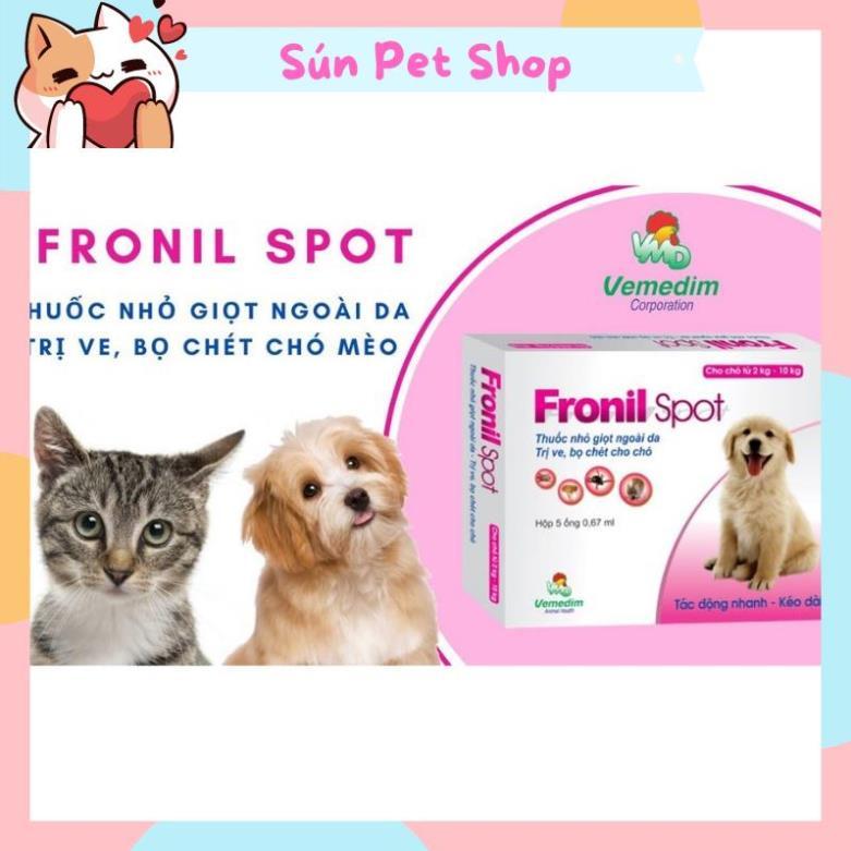 Nhỏ gáy Fronil Spot trị ve rận, bọ chét cho chó