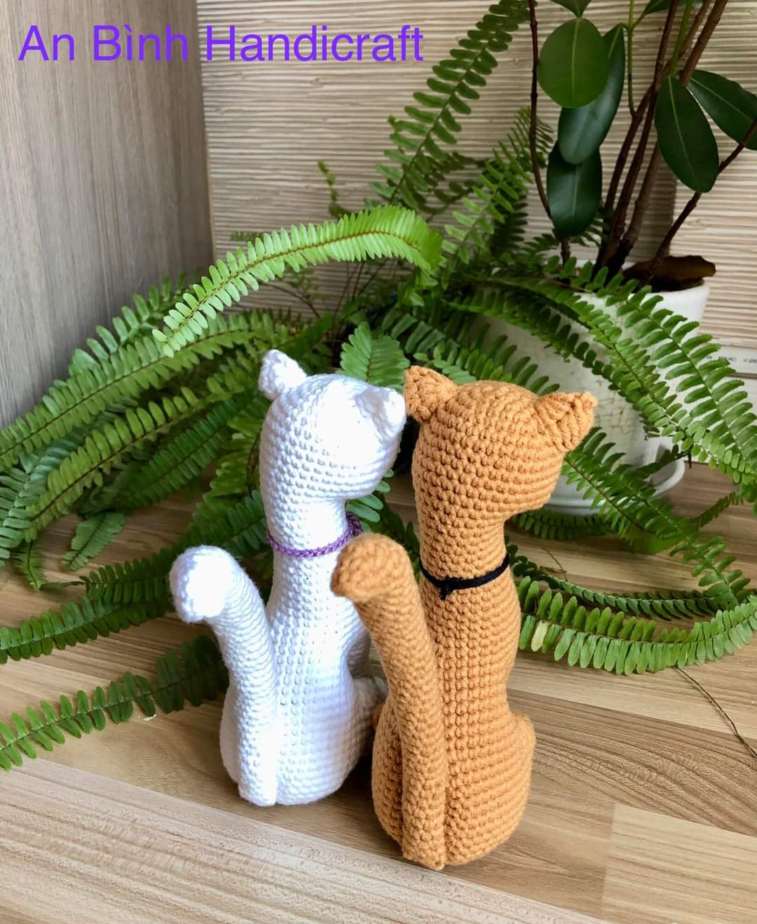 Thú cưng/ thú bông mèo thủ công handmade bằng len mềm mịn, trang trí nhà cửa xe hơi, quà tặng người yêu người thân bạn bè đối tác và khách hàng,
