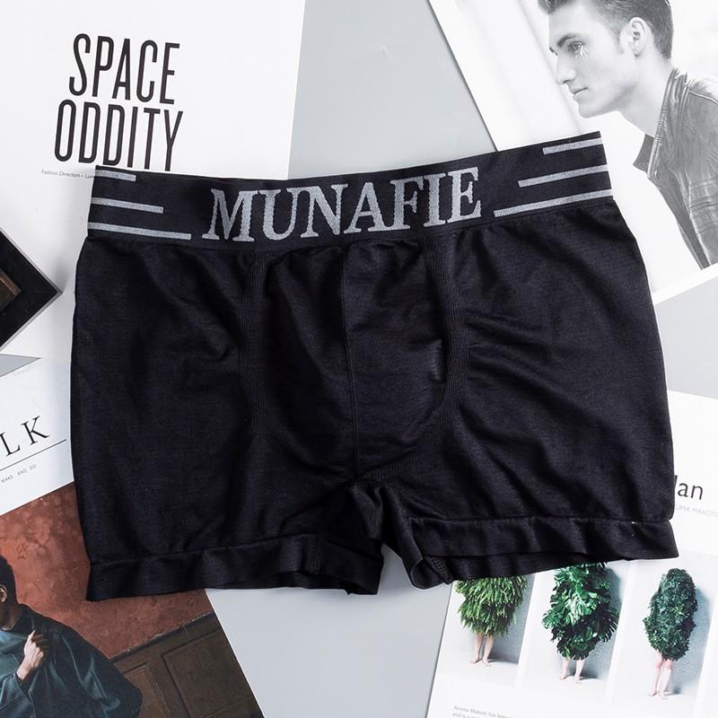 Bộ 4 quần lót nam boxer hàng dệt kim cao cấp (Có túi zip) - Quần sịp đùi boxer