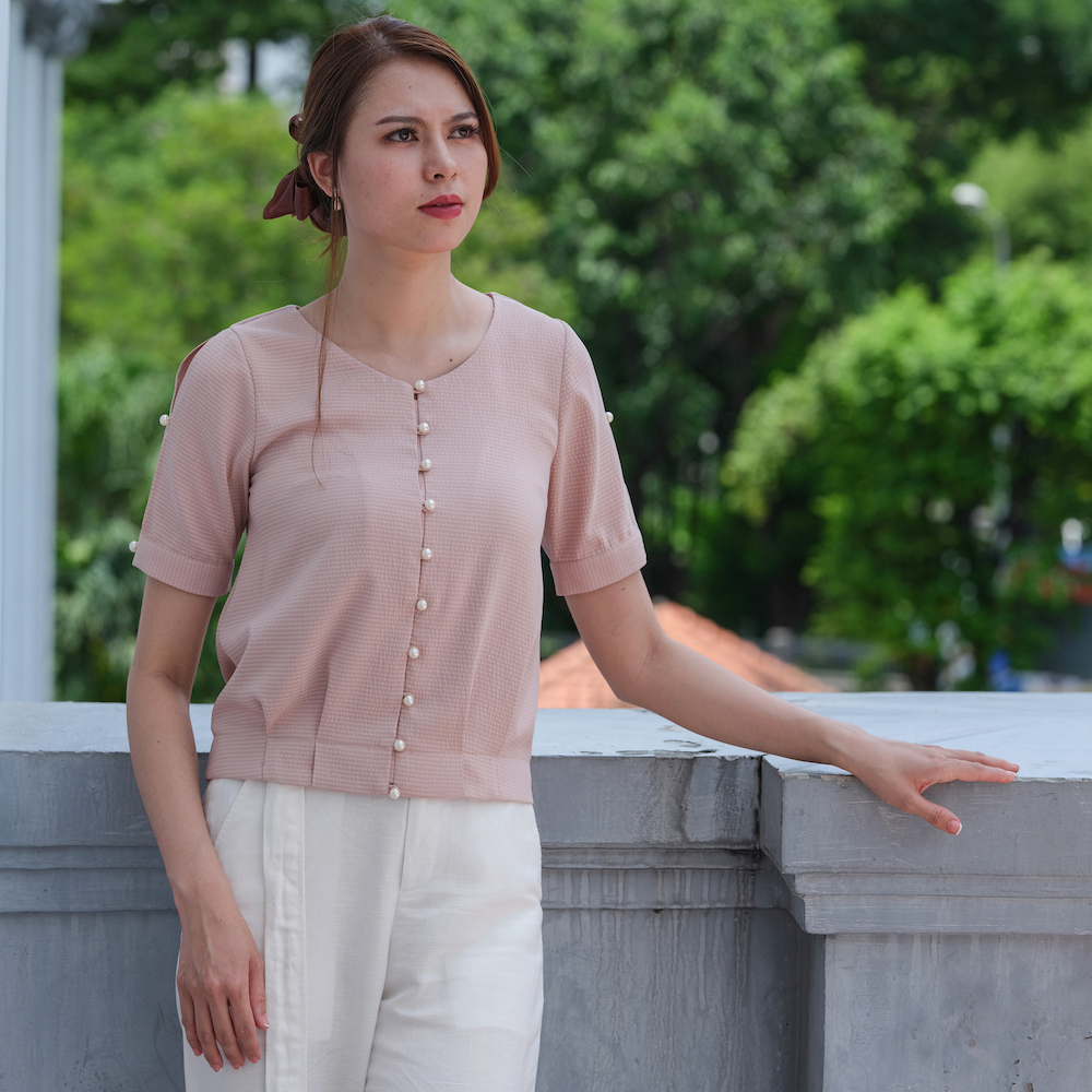 Áo Kiểu Nữ Đẹp Áo Xẻ Tay Thời trang thiết kế Hity TOP127
