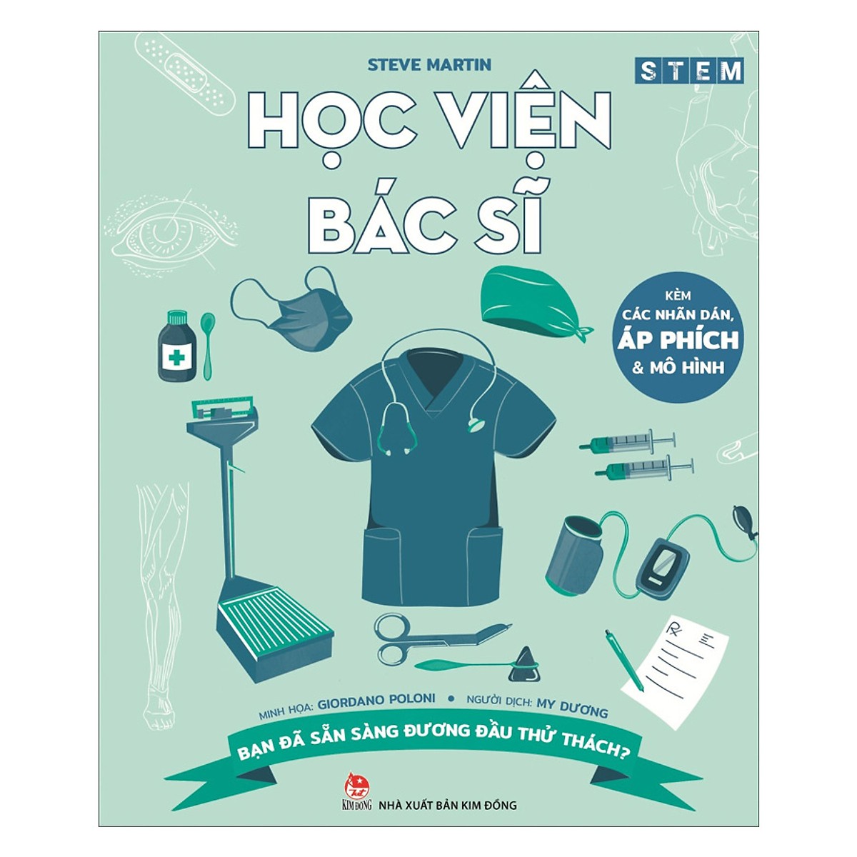 Sách bộ 04 cuốn STEM #3 - Học viện Phi công/ Học viện Bác sĩ/ Học viện Phi hành gia/ Học viện Bác sĩ thú y