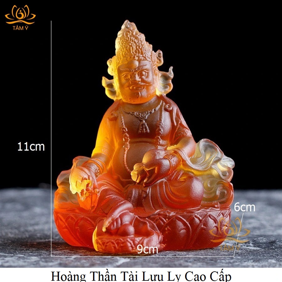 Tượng Ngũ Lộ Thần Tài Lưu Ly Cao Cấp Đặc Biệt Tinh Xảo Pháp Bảo Kim Cang Thừa Mật Tông Tâm Ý Kích Thước