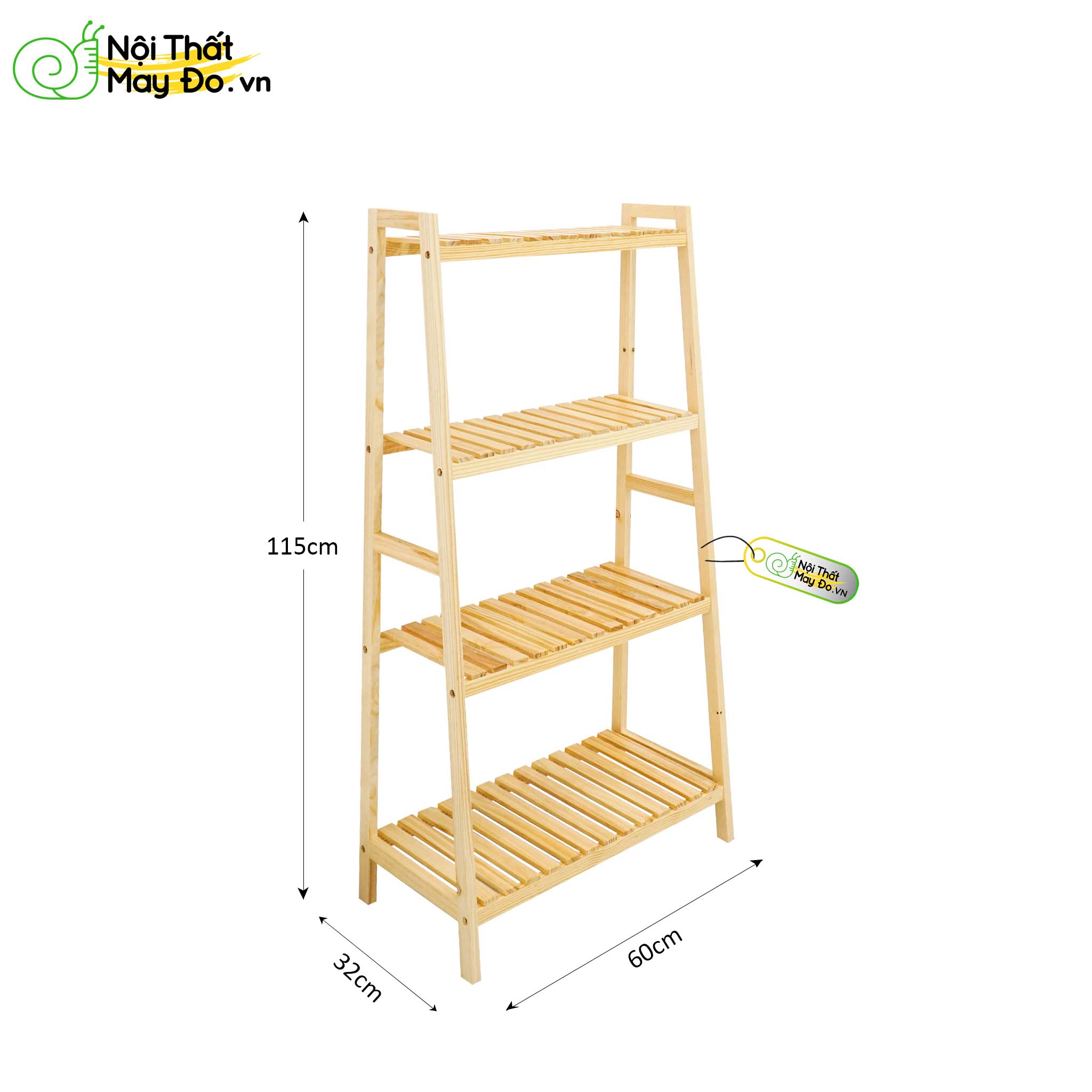 Kệ Sách Đa Năng - A Bookshelf 4F - Thiết Kế Hình Chữ A 4 Tầng Hiện Đại - Dễ Lắp Ráp Và Di Chuyển - Có 2 Màu Sắc