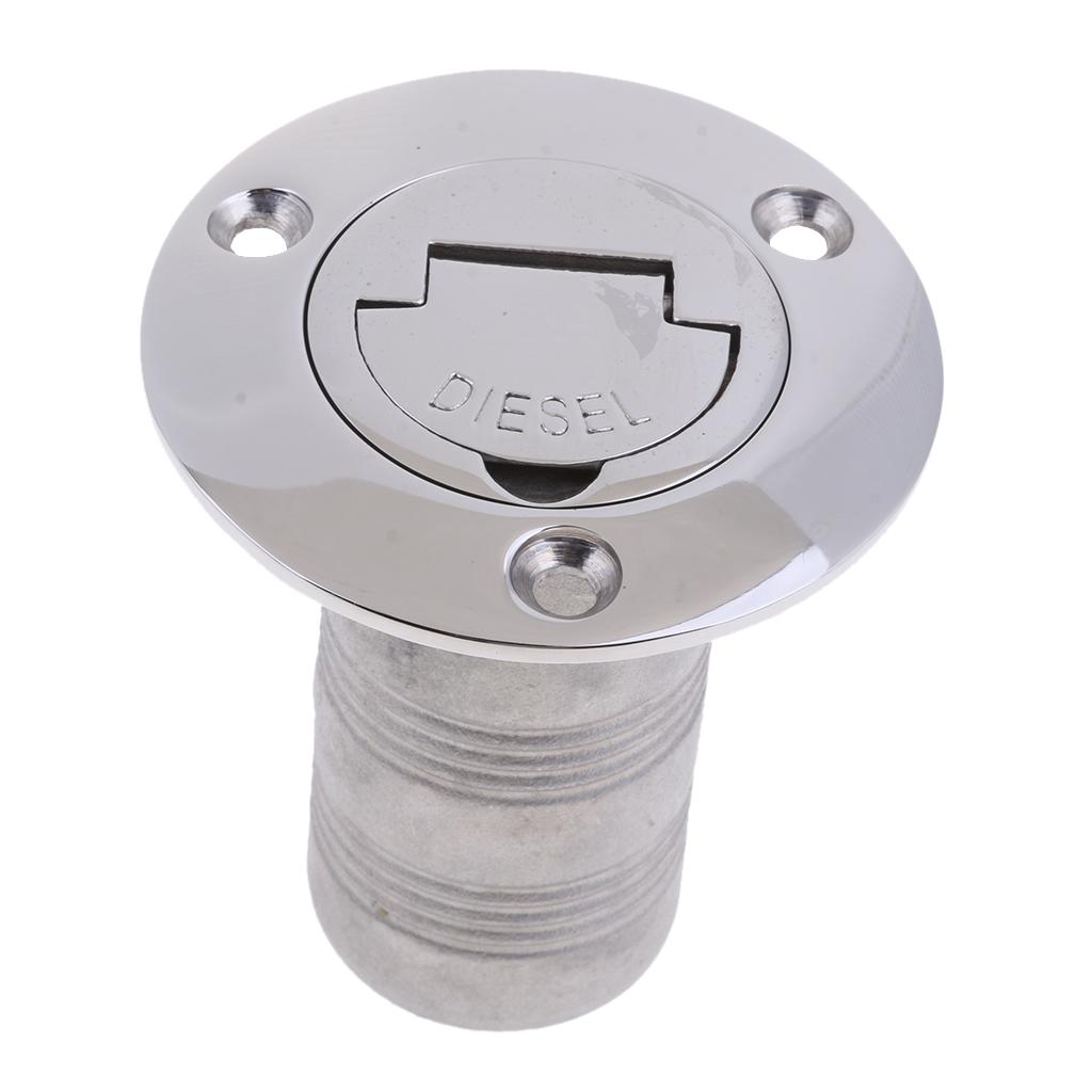 Hose Deck Filler for DIESEL 38mm Boat Filler 316 Grade Stainless Steel