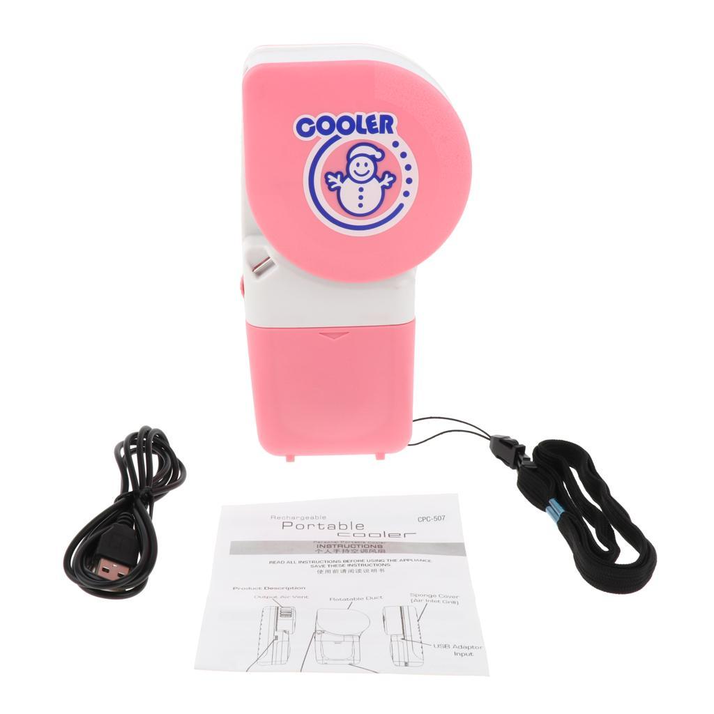 Portable Air Conditioning Fan, Mini Air Conditioner, Portable USB Cooler with Lanyard