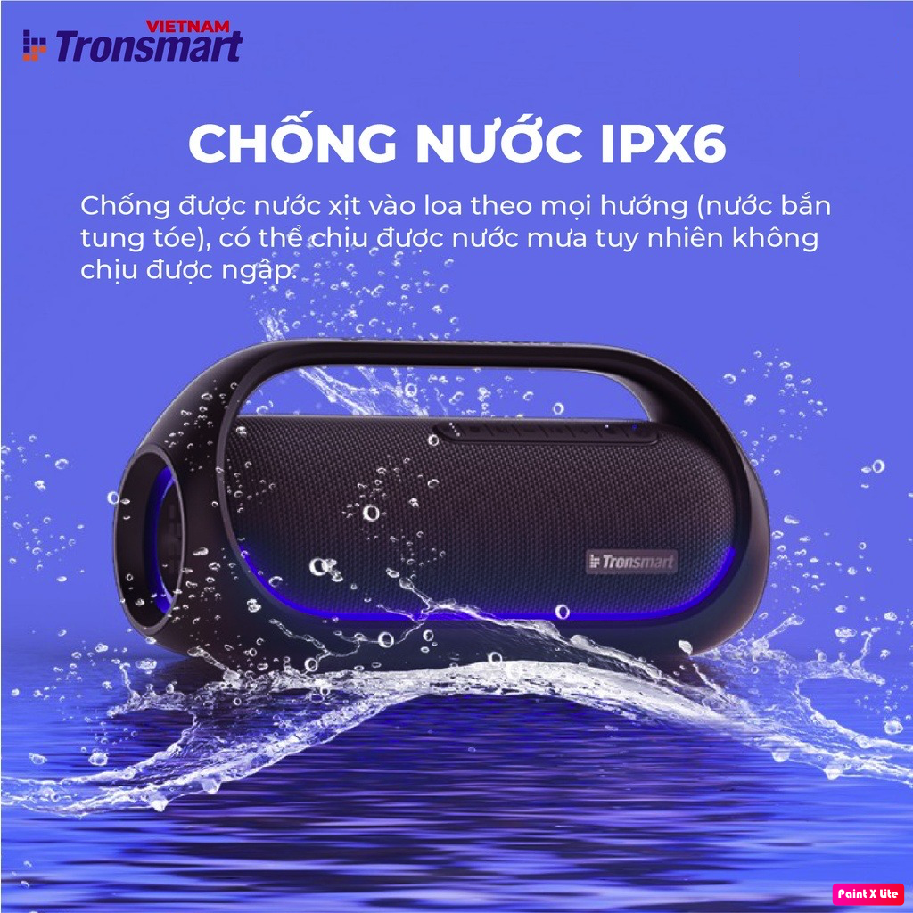 Loa bluetooth Không Dây TRONSMART BANG Công suất 60W, Đèn led RGB theo nhịp, Công nghệ TuneConn, SoundPulse, 8 hiệu ứng EQ - Hàng chính hãng