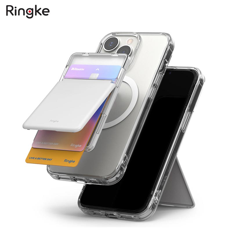 Giá đỡ kiêm ngăn đựng thẻ RINGKE Magnetic Stand Slot Card Holder - Hàng Chính Hãng