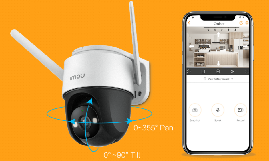 CAMERA WIFI IMOU PTZ NGOÀI TRỜI S22FP 2M FULL COLOR XOAY 360 ĐỘ ĐÀM THOẠI 2 CHIỀU, CÓ MÀU BAN ĐÊM - HÀNG CHÍNH HÃNG