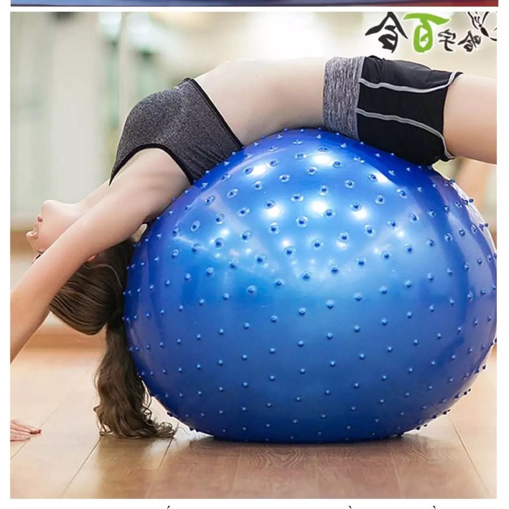 Bóng tập yoga 65cm có gai massage tập gym thể hình, tập thể dục pilates - Dụng cụ bóng tập gym, yoga có gai