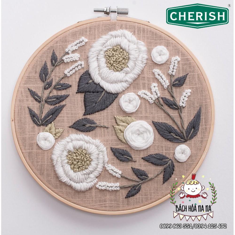 DIY Bộ kit thêu Cherish hoa cỏ kit tập thêu tranh trang trí mẫu Hoa bốn mùa - Bách hóa Na Na Handmade