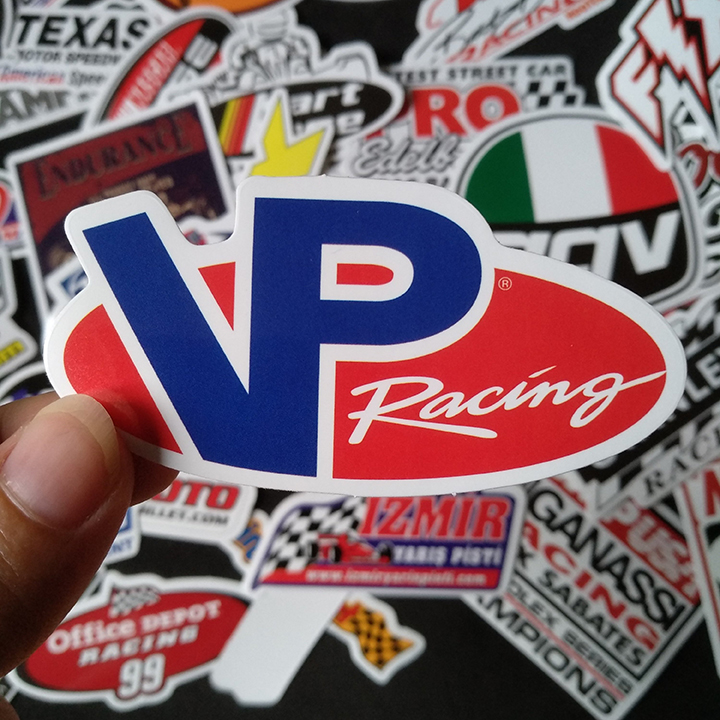 Bộ Sticker dán cao cấp chủ đề RACING - Dùng dán Xe, dán mũ bảo hiểm, dán Laptop