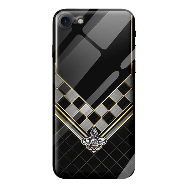 Ốp kính cường lực cho iPhone 7 nền đen bóng 1 - Hàng chính hãng
