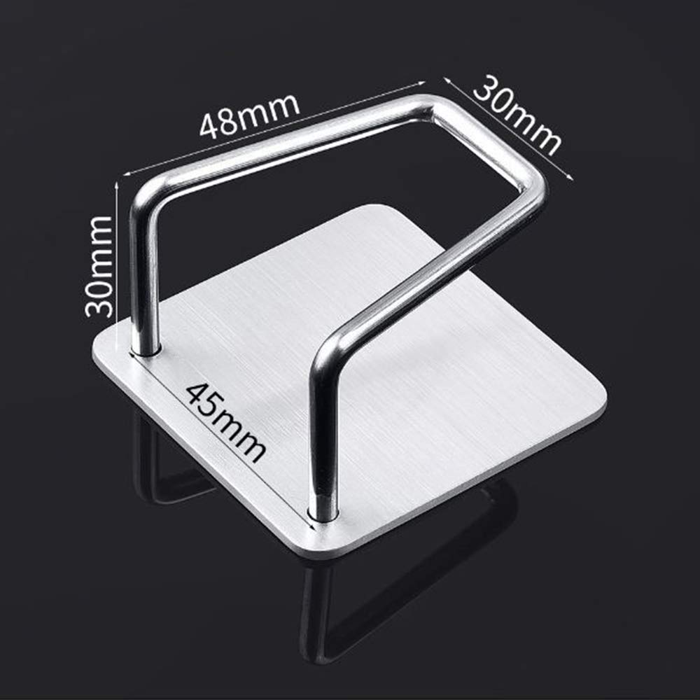 Bộ 2 Móc treo đồ rửa chén, nắp chậu rửa Inox 304 dán tường gạch men hoặc chậu rửa - không rỉ sét và kèm keo dán - HOBBY MCX2