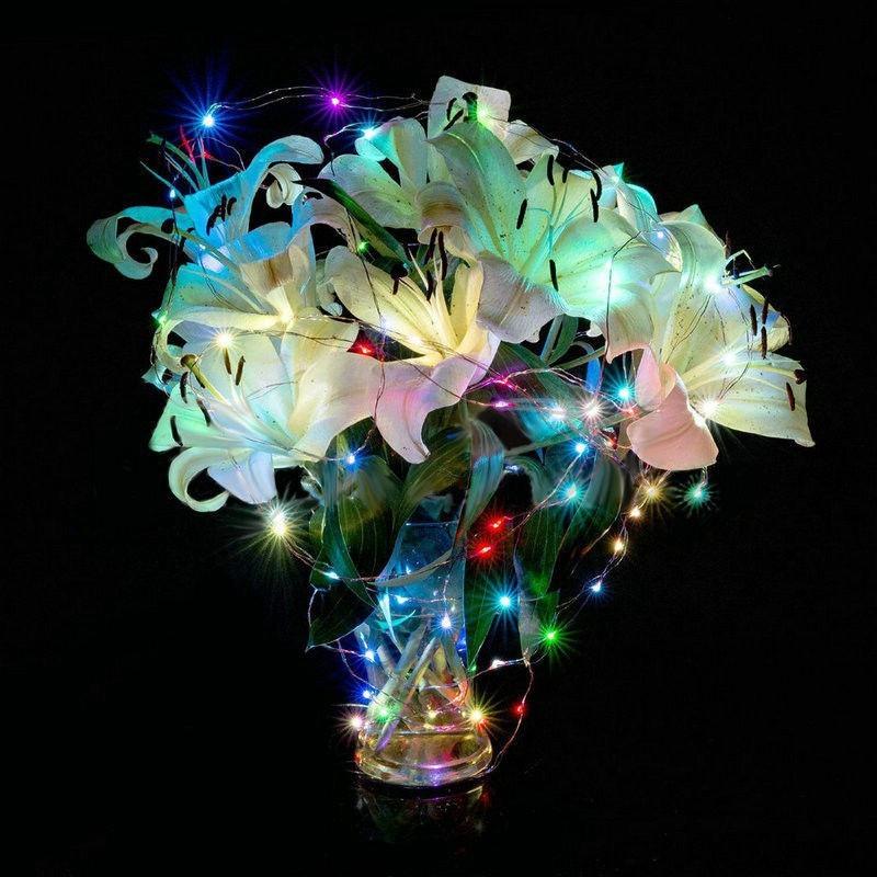 Dây Đèn LED Bằng Đồng Sử Dụng Pin Dùng Trang Trí Nhà Cửa