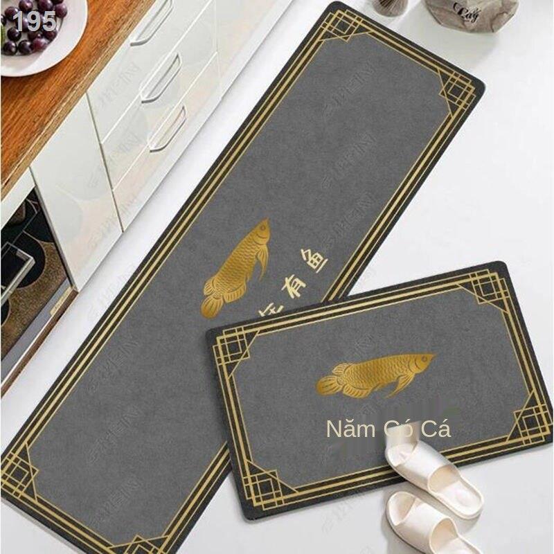 Thảm trải sàn gia dụng, nhà bếp PVC, không thấm nước và chống dầu, hai mảnh, trượt, cắt giặt