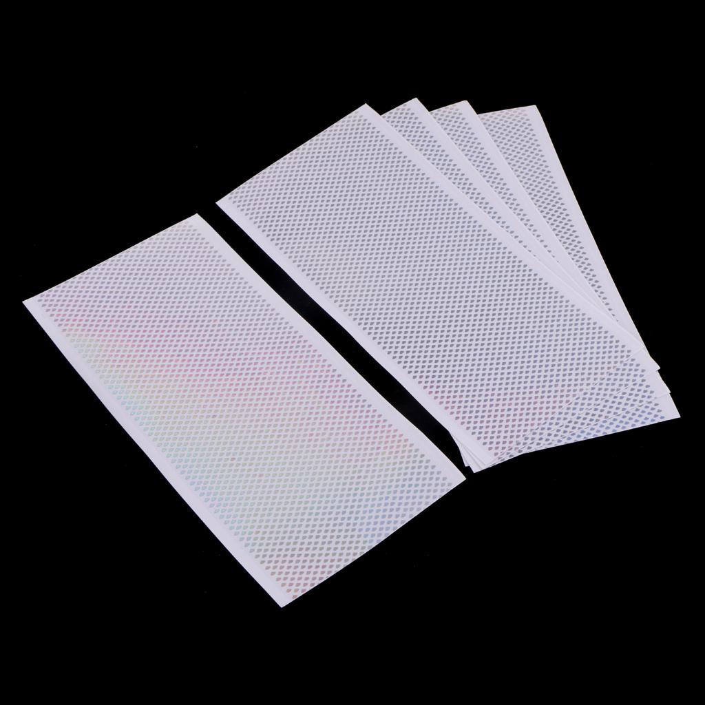 5pcs Fishing Lure Tape Fish Scales Holographic Reflective DIY Tackle Craft