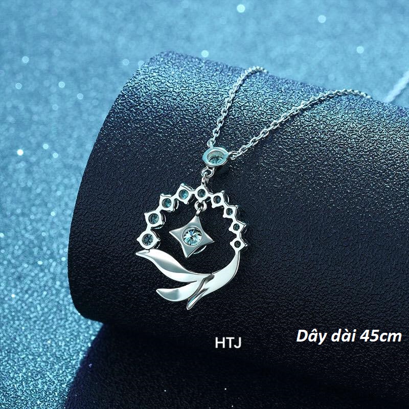 Dây chuyền nữ mặt thời trang chất liệu bạc s925 MS85c
