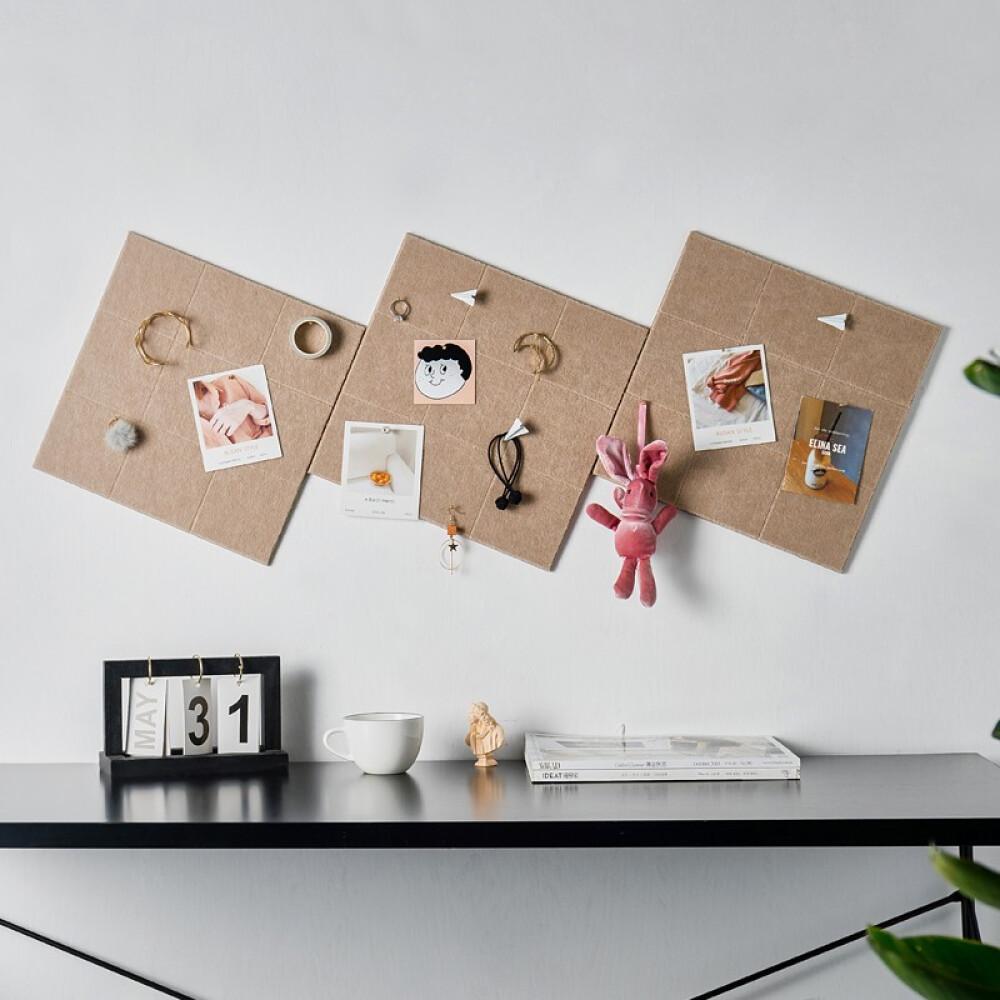 Premium Retro Felt Letter Board Home Message Frame With Characters Gray