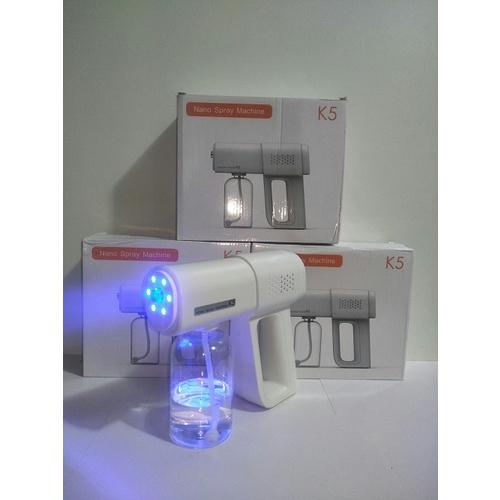 Máy phun khử khuẩn cầm tay, S.ú.n.g Khử Khuẩn Phun Xịt Khử Sát Trùng Nano K5 Hàng Chuẩn In Laser 8 Mắt UV