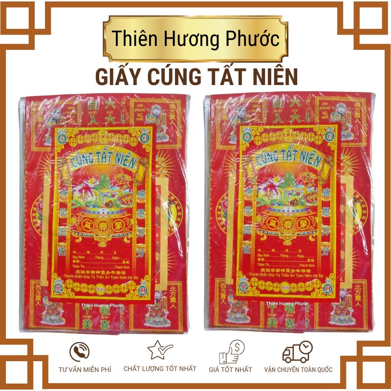 Giấy cúng tam tai cao cấp