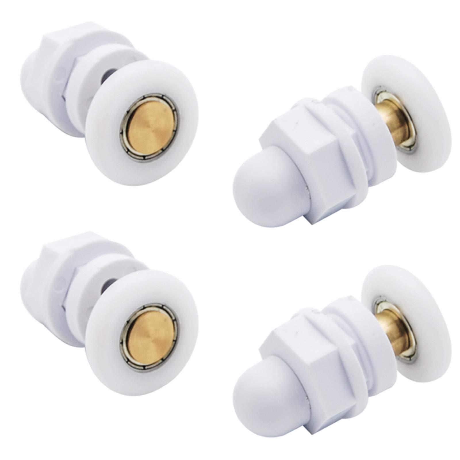 Bánh xe tắm bánh xe bánh xe cho cửa vòi sen trượt con lăn Cửa vòi hoa sen Cabin Cabin Roller Cửa ròng rọc Thiết bị phụ kiện 4pcs