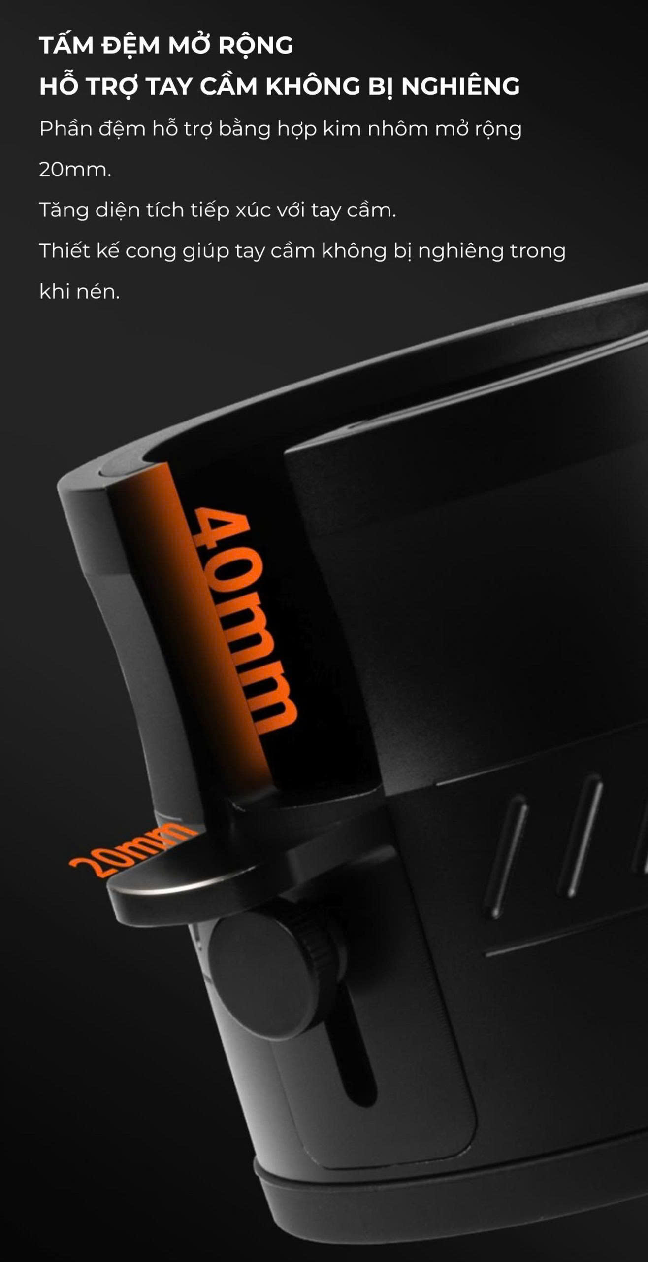 Đế nhôm giá đỡ tay cầm FEEPIE 51mm 58mm