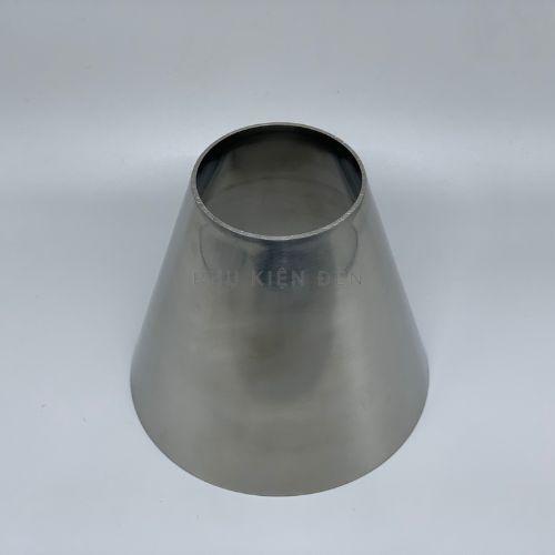 Ống cone inox ø100mm, ống inox trang trí lắp đặt đèn