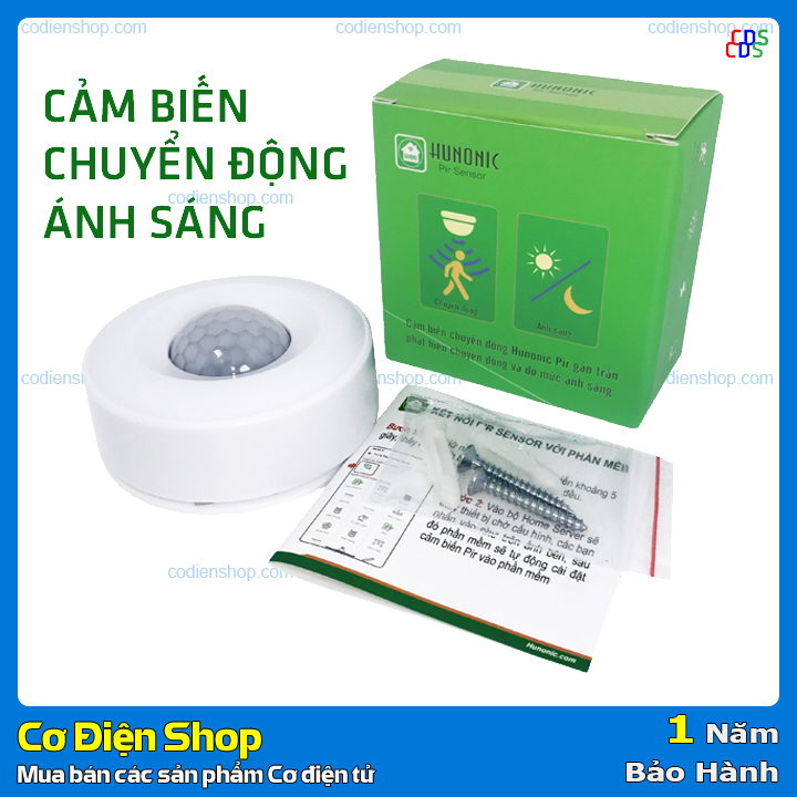 Cảm Biến Chuyển Động Và Ánh Sáng - Hunonic Pir Sensor - Công nghệ Bluetooth Mesh