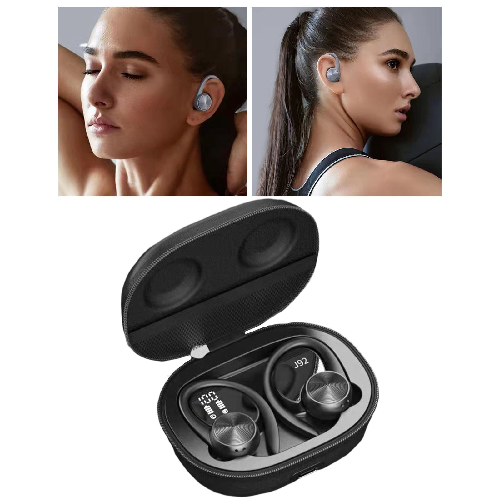 Bluetooth 5.0 Wireless Earbuds with Ear Hooks with Mic Stereo for Running