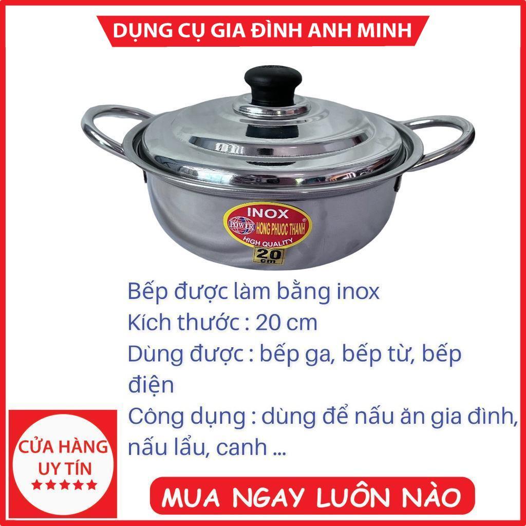 20 Nồi lẩu inox Nồi inox nấu bếp từ Nồi inox 304 Nồi inox 3 đáy Nồi inox nhỏ dùng trong gia đình