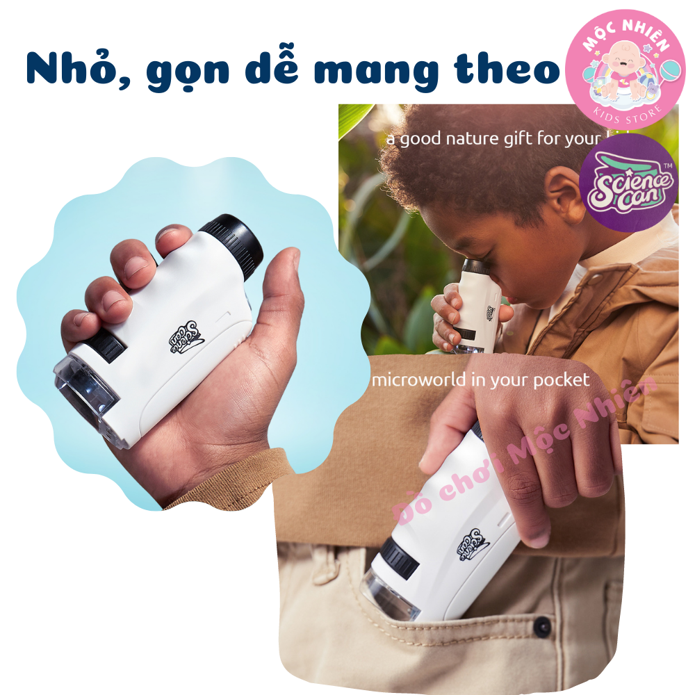 Đồ chơi khoa học kính hiển vi cầm Tay Chính Hãng TOPBRIGHT - Đồ chơi giáo dục cho bé từ 8 tuổi