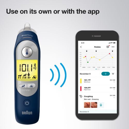Nhiệt Kế Điện Tử Đo Tai B_raun ThermoScan 7+ Connect Digital | IRT 6575