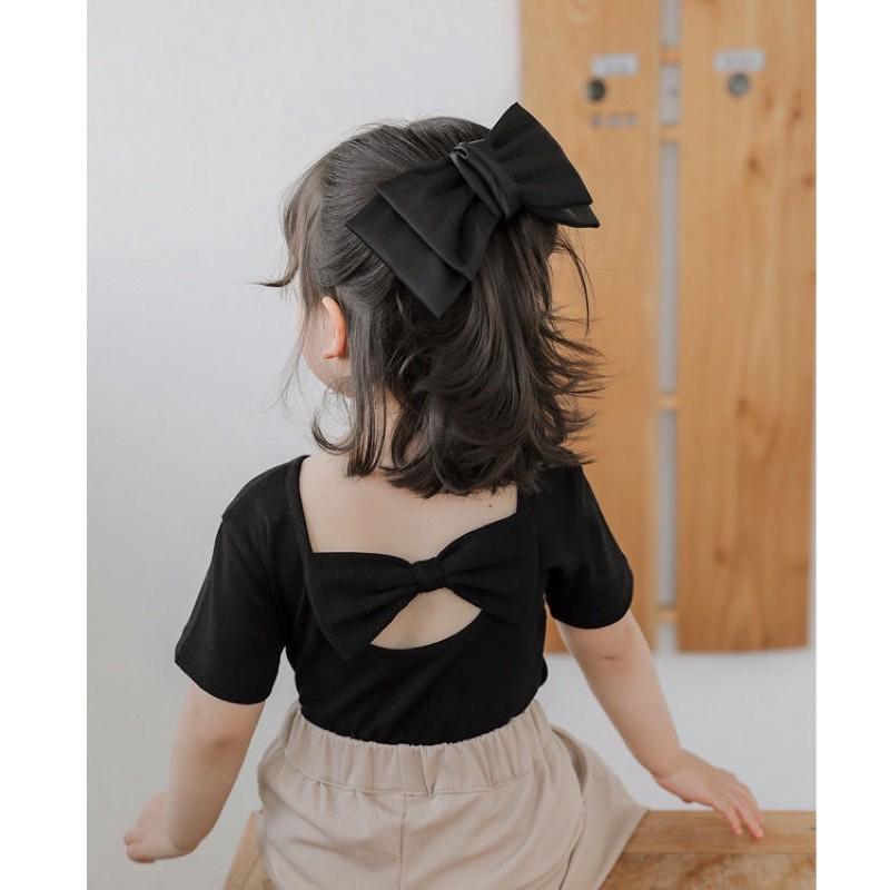ÁO THUN NƠ CỰC DỄ THƯƠNG QATE680 CHO BÉ GÁI