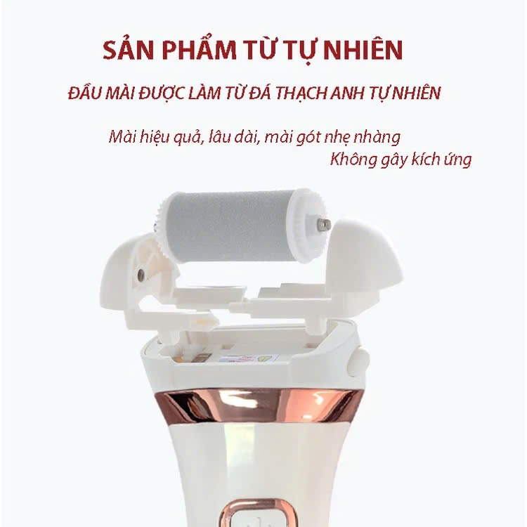 Máy Chà Gót Chân, Mài Gót Chân, Tẩy Da Chết Cao Cấp - Có Tích Điện, Tặng Kèm 3 Đầu Mài Thạch Anh 2 Chế Độ Mịn Da Quà Tặng Phụ Kiện 10 Món Cho Tiệm Nail Cá Nhân Nam Nữ Tại Nhà Văn Phòng - Giao Màu Ngẫu Nhiên