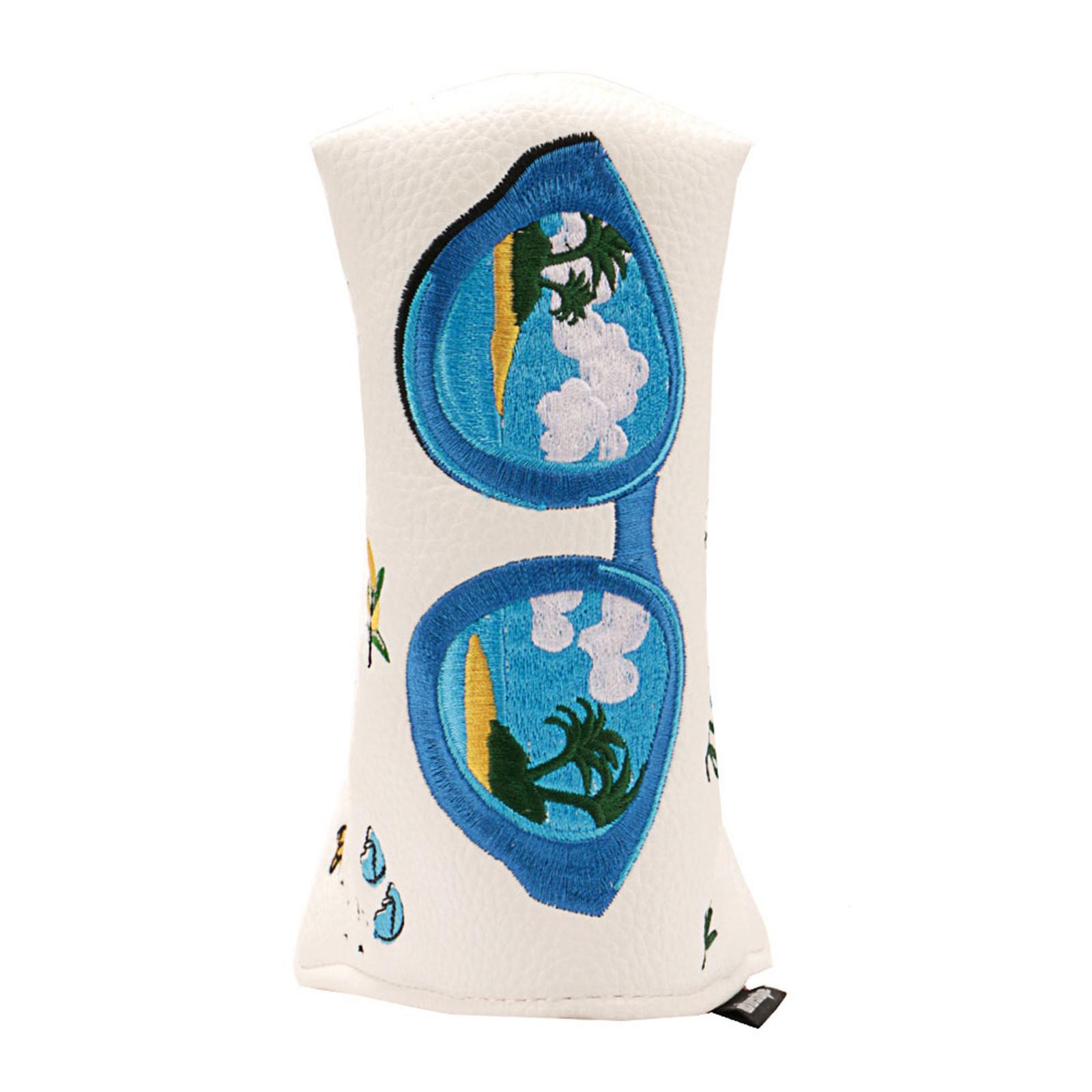 Golf Putter Head Cover Summer Design Golf Club Head Cover Men Women white