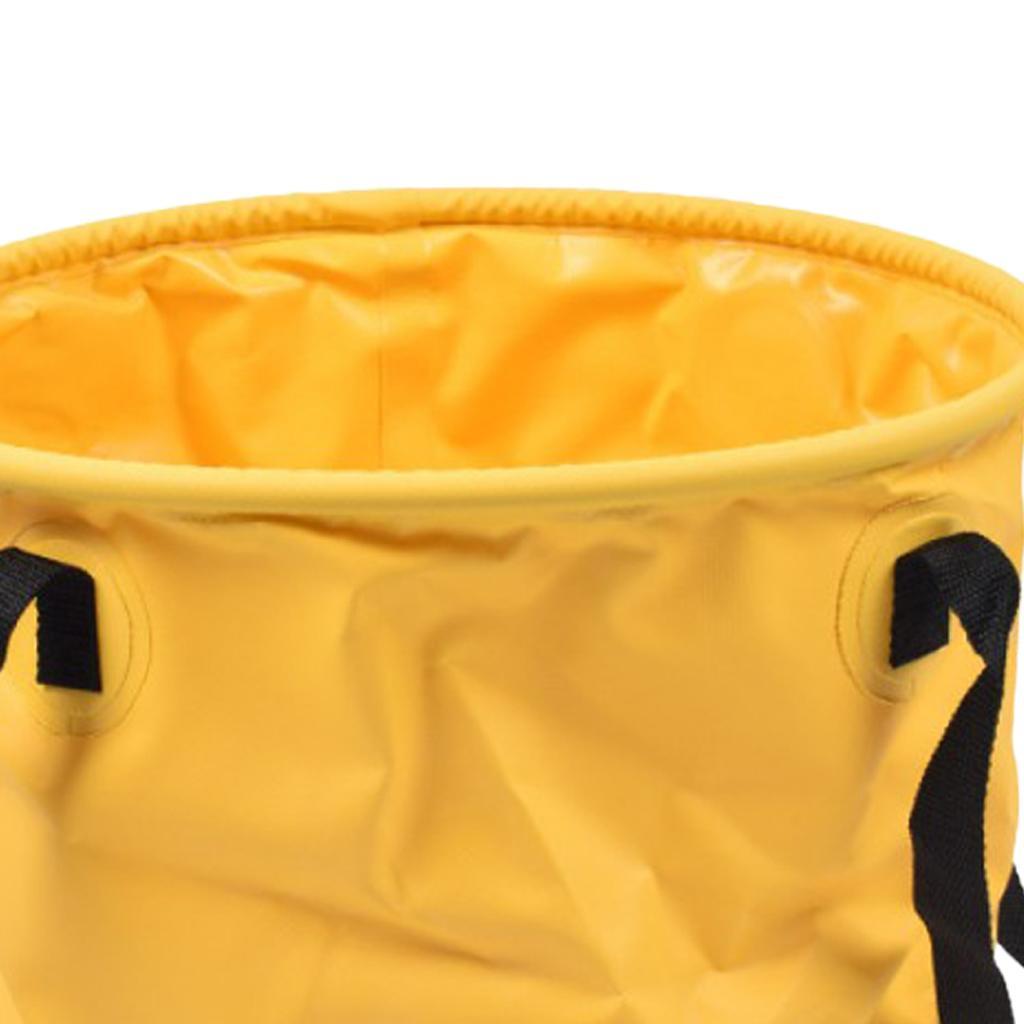 2pcs Collapsible Water Bucket Pail Wash Basin Outdoor Water Carrier Bag