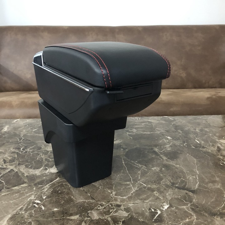 Hộp tỳ tay ô tô, xe hơi cao cấp tích hợp 7 cổng USB dùng cho xe Ford Focus DUSB-FC