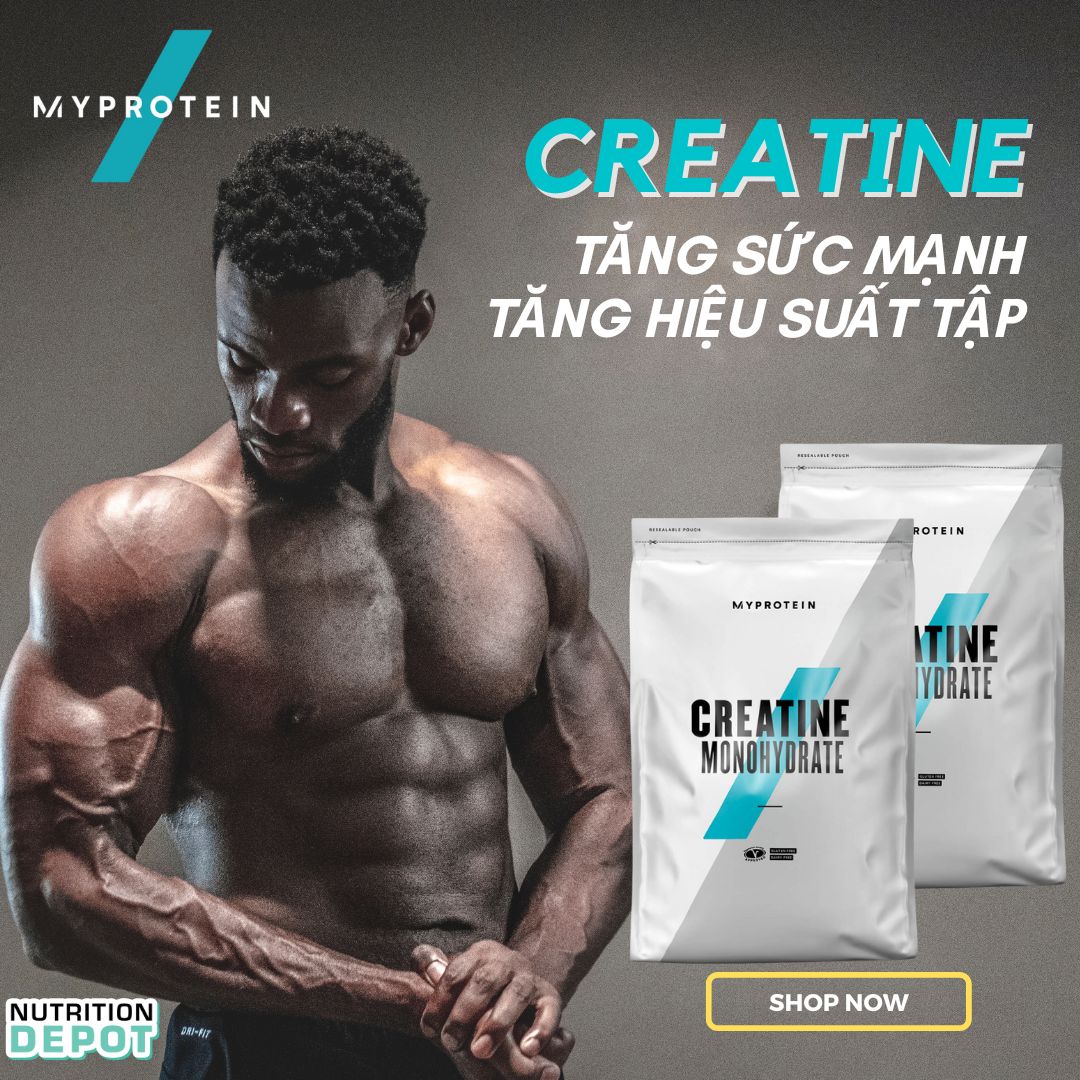 Thực phẩm bổ sung tăng cường năng lượng và sức mạnh Myprotein Creatine Monohydrate Không mùi 500g - Nutrition Depot VN