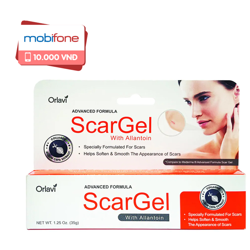 Orlavi Scar Gel: Cung cấp dưỡng chất, mờ sẹo, giúp da mịn màng 35gr