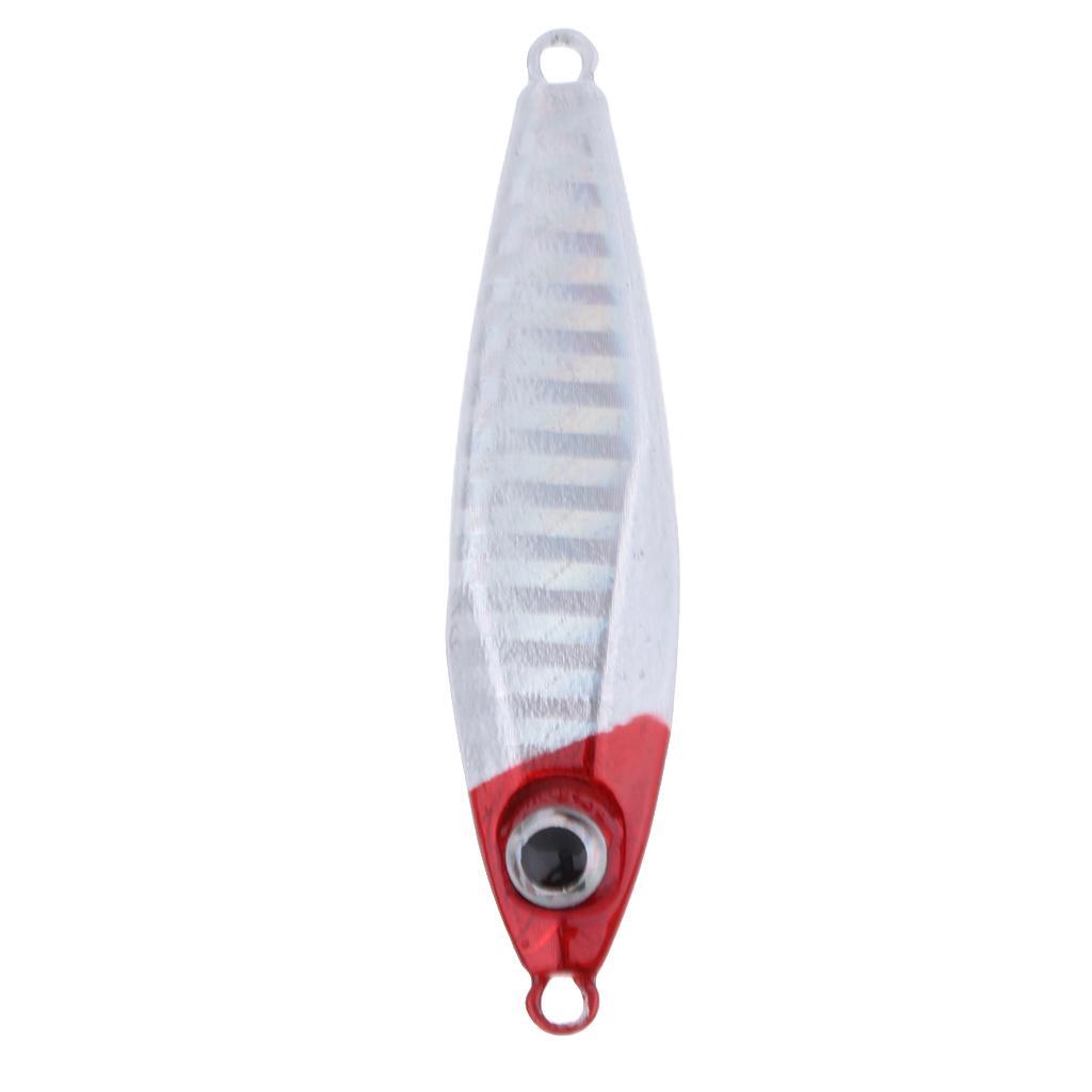 Metal Fishing Lure Jigging Iron Plate Micro Jig Hard Fishing Lures 30g 6CM