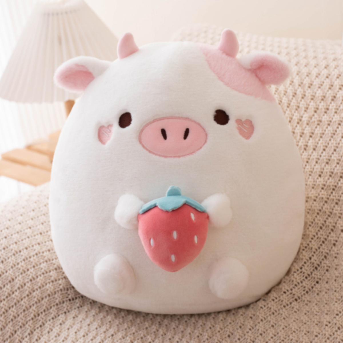 Đồ Chơi Thú Bông Hình Chú Heo Ôm Dâu Tây 32cm M1-20