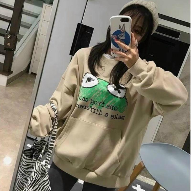 Áo sweater nữ nam unisex form rộng đôi len nỉ ngoại local brand đẹp cặp đôi ulzzang hàn quốc oversize dày mịn FROG
