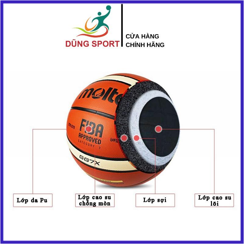 Bóng Rổ Molten FIBA GG7X size 7 Da PU Cao Cấp