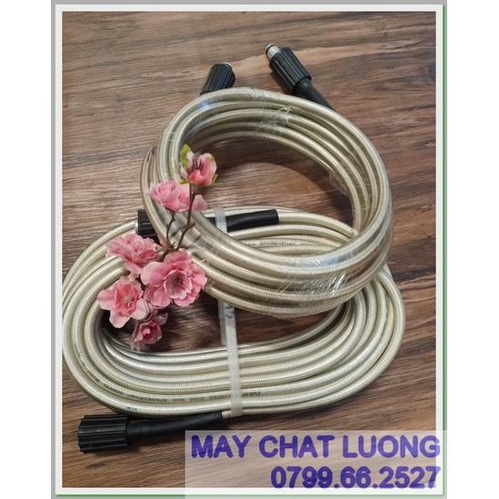 DÂY XỊT RỬA XE 8 -10 -15 -20 -30MÉT- TRẮNG - RĂNG 22mm