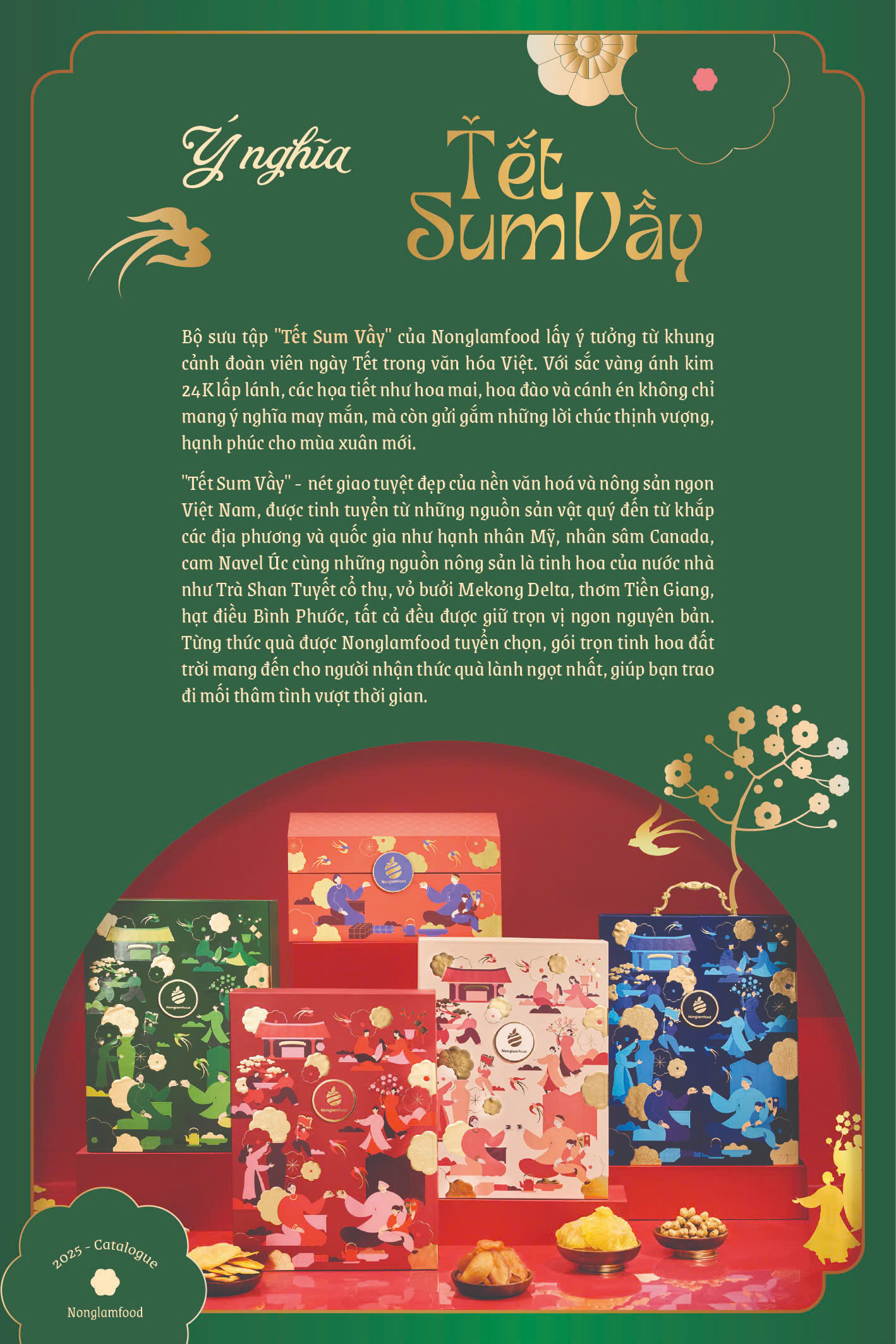 [BỘ QUÀ TẾT 2025] Set quà Tết Phát Đạt 2 Nonglamfood | Hạt mứt tết cao cấp Xuân Ất Tỵ cho người thân