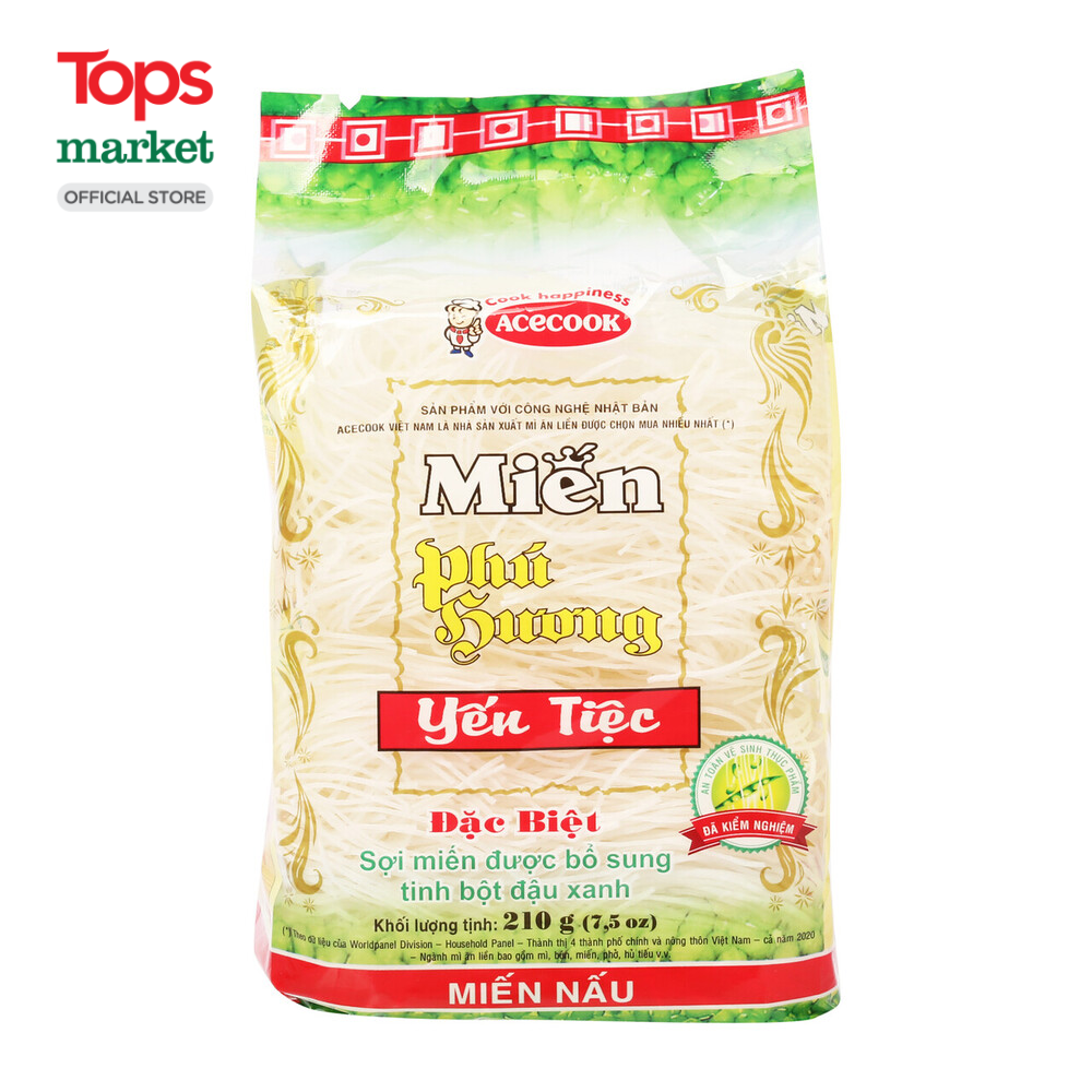 Miến Phú Hương Yến Tiệc 6 Vắt Gói 210G